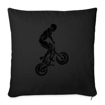 BMX Rider Triabal - Sofa pillowcase 17,3'' x 17,3'' (45 x 45 cm) - black - Front