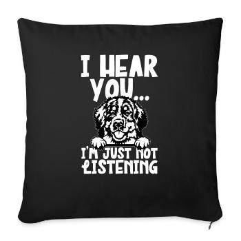 Bouvier bernois - Housse de coussin décorative 45 x 45 cm - noir - Devant