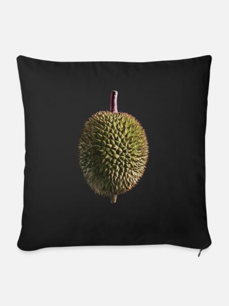 Durian Frucht - Sofakissenbezug 45 x 45 cm - Schwarz