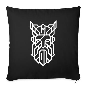Odin | Vikings, Thor, Cinema, Movie, Funny Sayings - Sofa pillowcase 17,3'' x 17,3'' (45 x 45 cm) - black - Front