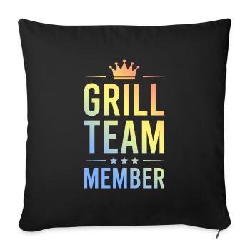 Grill Team Bunt - Sofa pillowcase 17,3'' x 17,3'' (45 x 45 cm) - black - Front