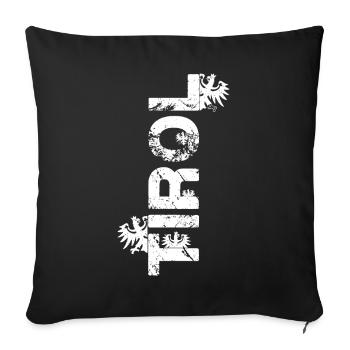 Tirol - Sofakissenbezug 45 x 45 cm - Schwarz - Vorne