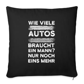 Auto Mechaniker Autos Geschenk - Sofakissenbezug 45 x 45 cm - Schwarz - Vorne