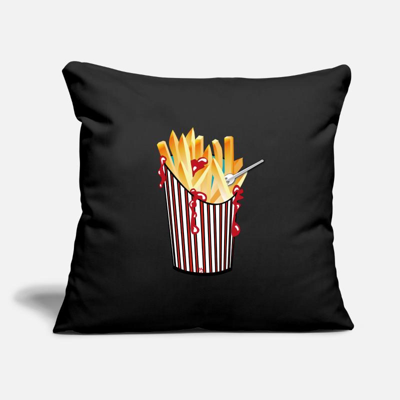 Frites Housse de coussin décorative 45 x 45 cm