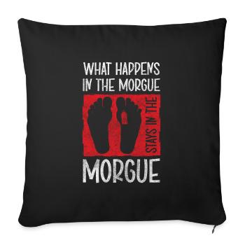 Undertaker Funeral Undertaker - Sofa pillowcase 17,3'' x 17,3'' (45 x 45 cm) - black - Front