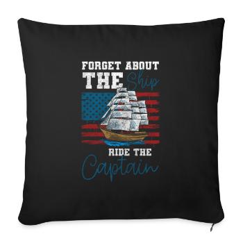 Lac Sailboat Beach - Housse de coussin décorative 45 x 45 cm - noir - Devant