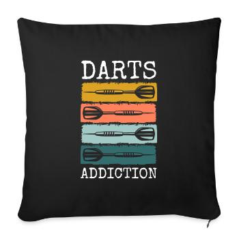 Dart Dart Sport Competition - Sofa pillowcase 17,3'' x 17,3'' (45 x 45 cm) - black - Front