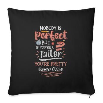 Seamstress Needle Handmade Crochet - Sofa pillowcase 17,3'' x 17,3'' (45 x 45 cm) - black - Front