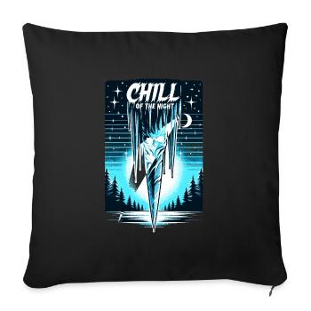 Empaleur de glaçons - Noël menaçant de la nuit d’hiver - Housse de coussin décorative 45 x 45 cm - noir - Devant