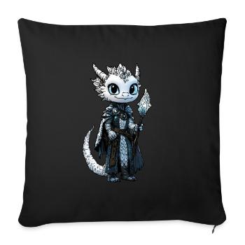 Sorcerer Dragonborn - Sofa pillowcase 17,3'' x 17,3'' (45 x 45 cm) - black - Front