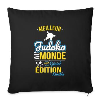 Best Judoka in the World - 100% Awesome - Sofa pillowcase 17,3'' x 17,3'' (45 x 45 cm) - black - Front