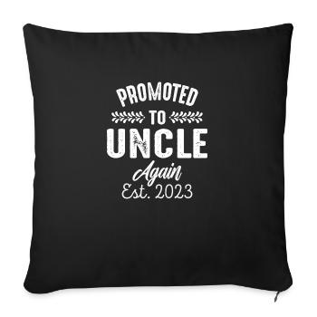 Promu à nouveau Oncle Est 2023 - Housse de coussin décorative 45 x 45 cm - noir - Devant