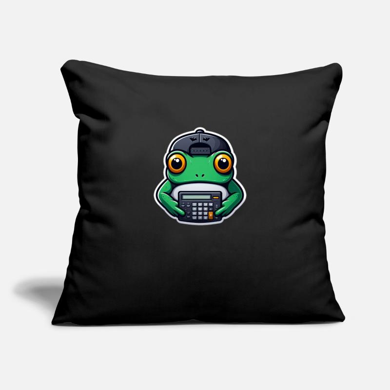 Frog with Calculator Sofa pillowcase 17,3'' x 17,3'' (45 x 45 cm)