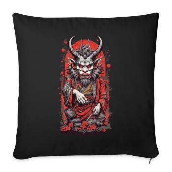 Yokai from Tokyo Retro Aesthetic Japan Art Design - Sofa pillowcase 17,3'' x 17,3'' (45 x 45 cm) - black - Front