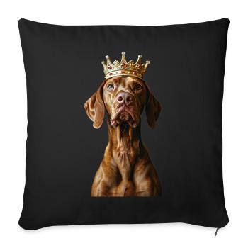 Vizsla - Sofa pillowcase 17,3'' x 17,3'' (45 x 45 cm) - black - Front