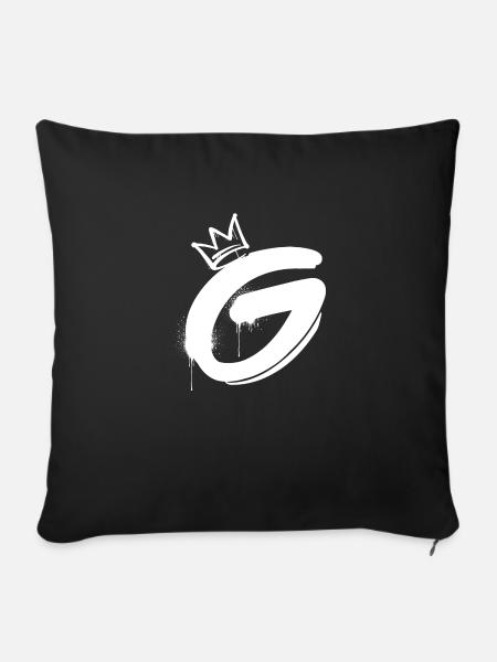 G - Sofakissenbezug 45 x 45 cm - Schwarz