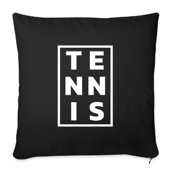Tennis Vintage Tennis Lover Tennis Player Saying - Sofa pillowcase 17,3'' x 17,3'' (45 x 45 cm) - black - Front