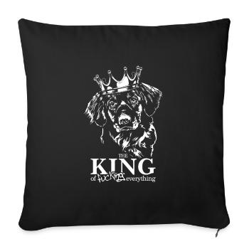 Nova Scotia Duck Tolling Retriever King Dog Dog - Housse de coussin décorative 45 x 45 cm - noir - Devant