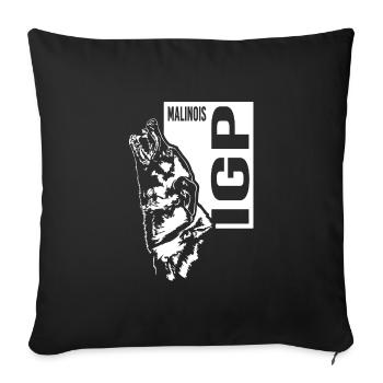 IGP Malinois Chien Sport Chien Wilsigns - Housse de coussin décorative 45 x 45 cm - noir - Devant