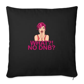 Retro Drum & Bass Music Liquid Jungle EDM - Sofa pillowcase 17,3'' x 17,3'' (45 x 45 cm) - black - Front