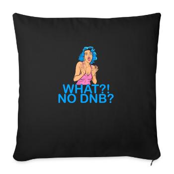 Retro Drum & Bass Music Liquid Jungle EDM - Sofa pillowcase 17,3'' x 17,3'' (45 x 45 cm) - black - Front