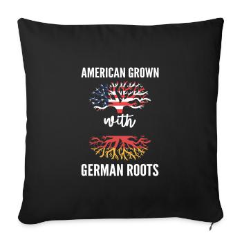 Germany - Sofa pillowcase 17,3'' x 17,3'' (45 x 45 cm) - black - Front