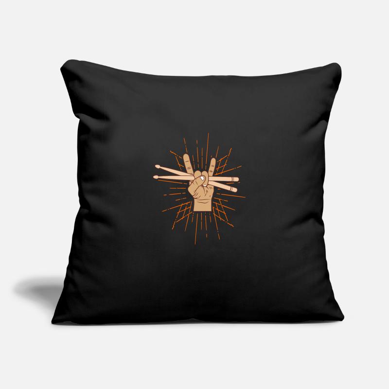 Drummer Rocking Drumsticks Drummer Gift Sofa pillowcase 17,3'' x 17,3'' (45 x 45 cm)
