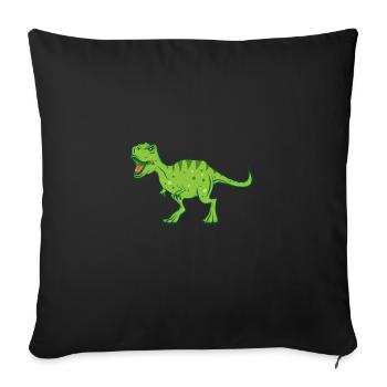 Dinosaur Party Tyrannosaurus Rex Dino Gift - Sofa pillowcase 17,3'' x 17,3'' (45 x 45 cm) - black - Front