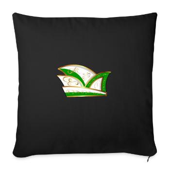 CASQUETTE DE COMITÉ CASQUETTE VERT BLANC CARNAVAL - Housse de coussin décorative 45 x 45 cm - noir - Devant