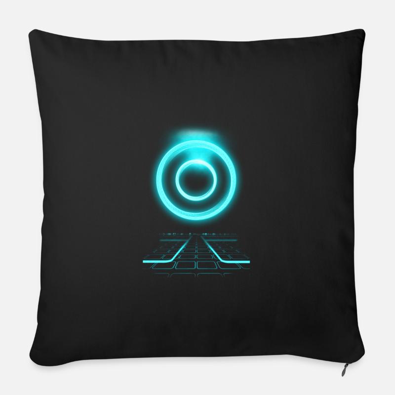 Disk Wars - Tron - Housse de coussin décorative 45 x 45 cm - noir