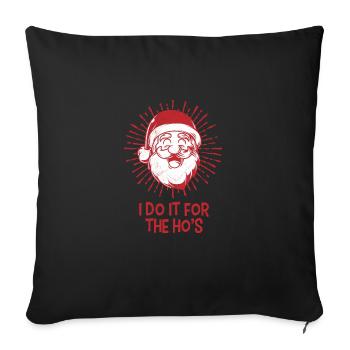 UGLY CHRISTMAS VINTAGE cadeau Santa Claus pour - Housse de coussin décorative 45 x 45 cm - noir - Devant