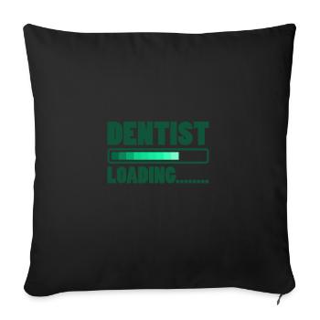 DENTAL STUDENT DENTIST gift - Sofa pillowcase 17,3'' x 17,3'' (45 x 45 cm) - black - Front