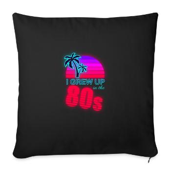 80s Retro 80s Outfir 80s Theme Party 80s - Sofa pillowcase 17,3'' x 17,3'' (45 x 45 cm) - black - Front