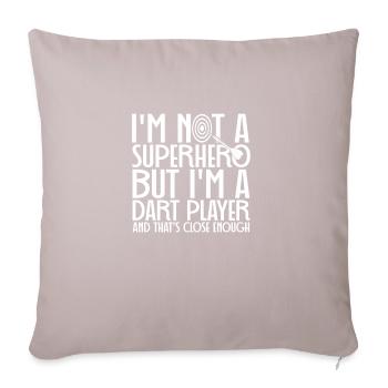 Fléchettes super-héros et fléchettes - Housse de coussin décorative 45 x 45 cm - taupe clair - Devant
