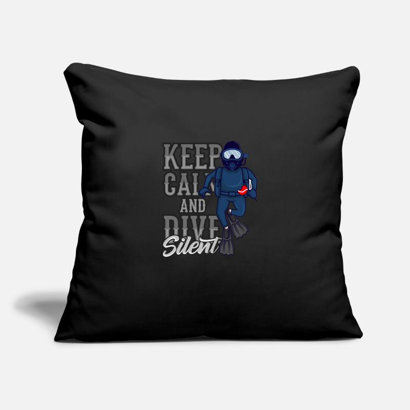 Keep Calm And Dive Silent Tec Diver Professional Diver Sofa pillowcase 17,3'' x 17,3'' (45 x 45 cm)