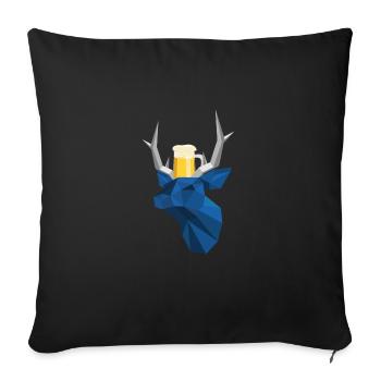 Trachten Ersatz Gwand Volksfest Dult Hirsch Mit - Sofa pillowcase 17,3'' x 17,3'' (45 x 45 cm) - black - Front