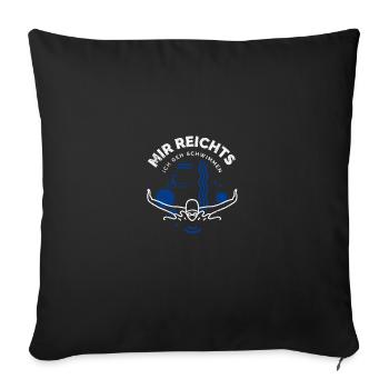 Schwimmen Spruch Lustig Mir Reichts Ich Geh - Sofakissenbezug 45 x 45 cm - Schwarz - Vorne