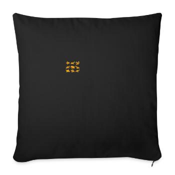 Ancient Astronaut Theory Quimbaya Airplane - Sofa pillowcase 17,3'' x 17,3'' (45 x 45 cm) - black - Front