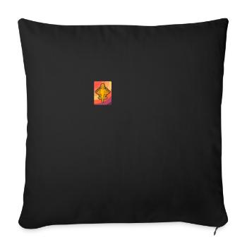 Ancient Astronaut Theory Quimbaya Airplane - Sofa pillowcase 17,3'' x 17,3'' (45 x 45 cm) - black - Front