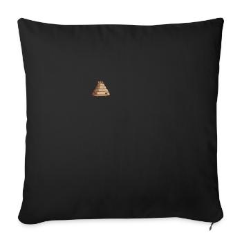 Ancient Astronaut Theorie Vimana Tempel - Sofakissenbezug 45 x 45 cm - Schwarz - Vorne