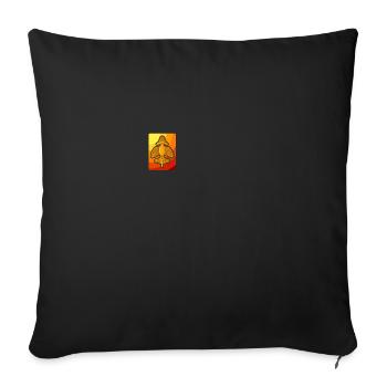 Ancient Astronaut Theory Quimbaya Airplane - Sofa pillowcase 17,3'' x 17,3'' (45 x 45 cm) - black - Front