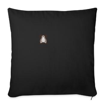 Théorie des anciens astronautes Temple vimana - Housse de coussin décorative 45 x 45 cm - noir - Devant