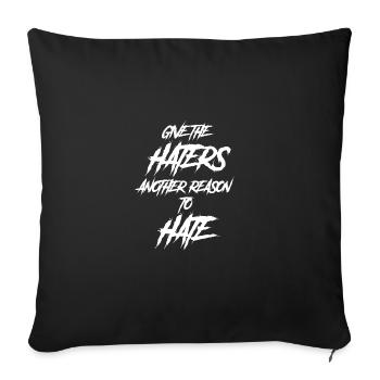 Goth Saying Funny Gibt Den Hassern Einen Weiteren - Sofakissenbezug 45 x 45 cm - Schwarz - Vorne