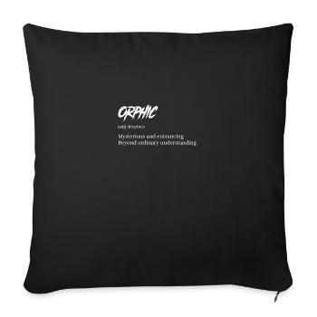 Gothic Lover Orphic Mysterious And Entrancing - Sofa pillowcase 17,3'' x 17,3'' (45 x 45 cm) - black - Front