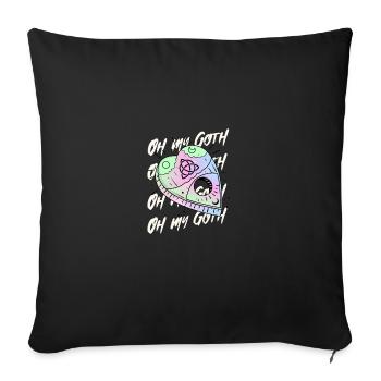 Pastel Goth Oh My Goth Gothic - Sofa pillowcase 17,3'' x 17,3'' (45 x 45 cm) - black - Front
