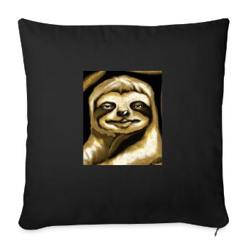 Portrait paresseux Drôle de cubisme Gustav Klimt - Housse de coussin décorative 45 x 45 cm - noir - Devant