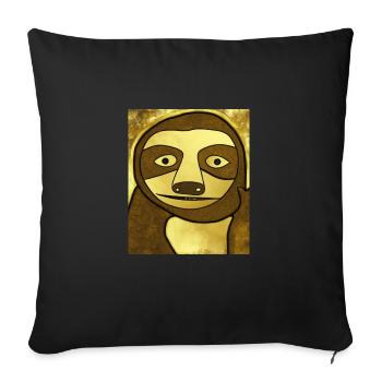 Portrait paresseux Drôle de cubisme Gustav Klimt - Housse de coussin décorative 45 x 45 cm - noir - Devant