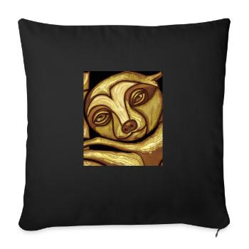 Portrait paresseux Drôle de cubisme Gustav Klimt - Housse de coussin décorative 45 x 45 cm - noir - Devant