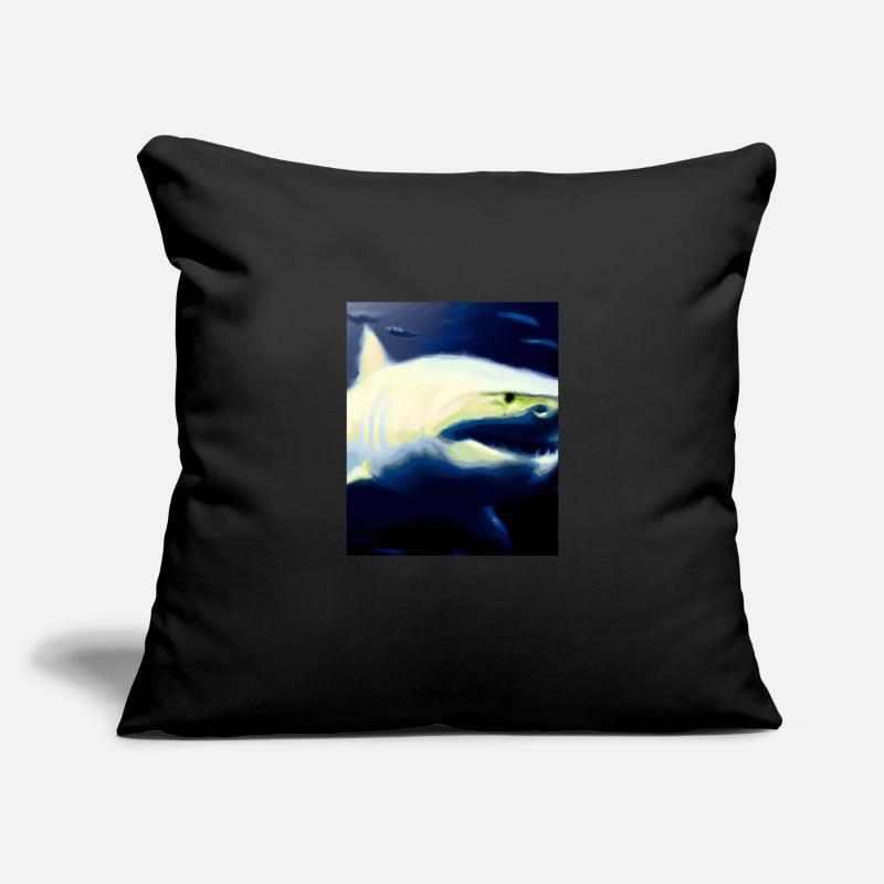Great White Shark Vincent Van Gogh Style Sofa pillowcase 17,3'' x 17,3'' (45 x 45 cm)