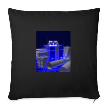 Plan schématique de l’arbre de Noël - Housse de coussin décorative 45 x 45 cm - noir - Devant